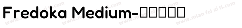 Fredoka Medium字体转换